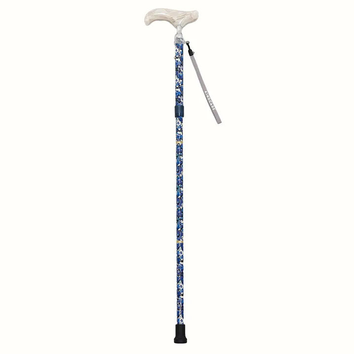 【伸縮&折りたたみ・総柄】SLTステッキ リバティプリント スリムネック Leila