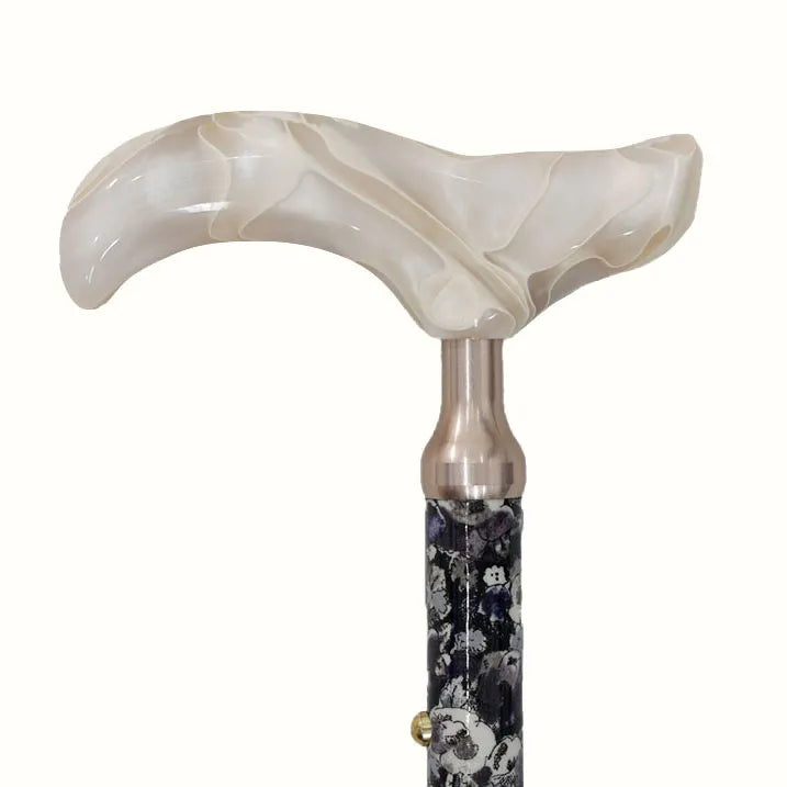 【伸縮&折りたたみ・総柄】SLTステッキ リバティプリント スリムネック Leila