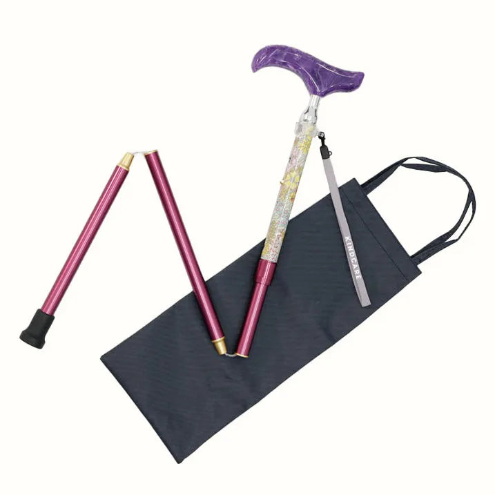 【伸縮&折りたたみ・上柄】SLTステッキ リバティプリント×カラー スリムネック Ciara