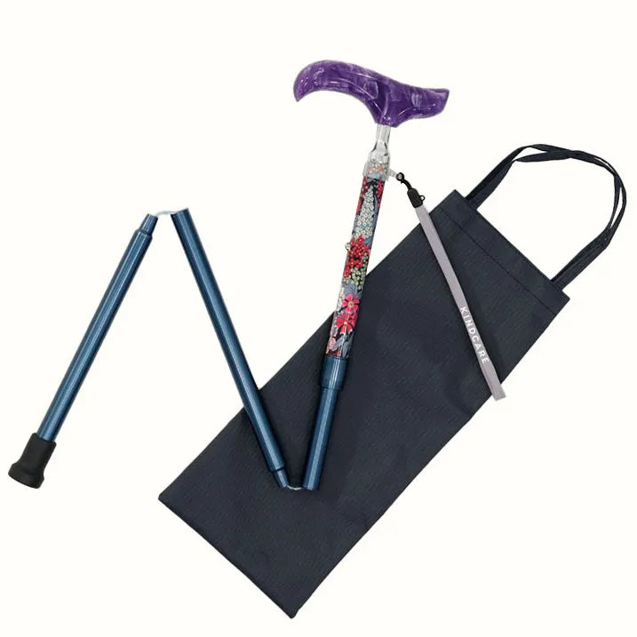 【伸縮&折りたたみ・上柄】SLTステッキ リバティプリント×カラー スリムネック Ciara