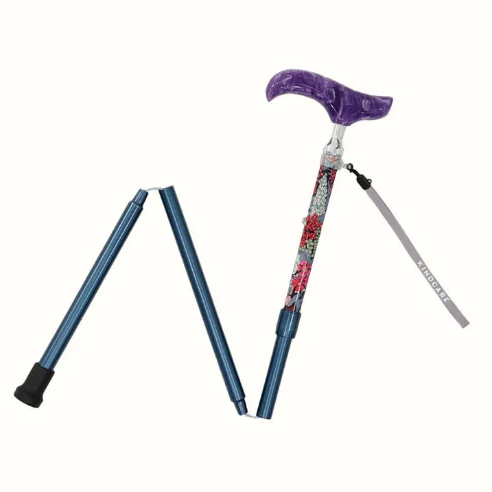 【伸縮&折りたたみ・上柄】SLTステッキ リバティプリント×カラー スリムネック Ciara