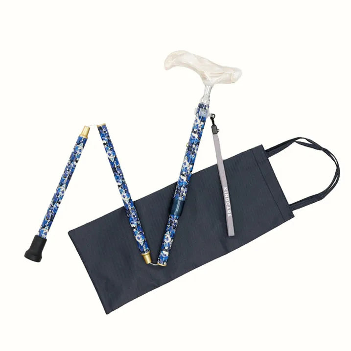 【伸縮&折りたたみ・総柄】SLTステッキ リバティプリント スリムネック Leila