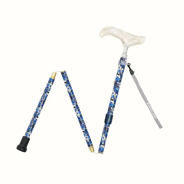 【伸縮&折りたたみ・総柄】SLTステッキ リバティプリント スリムネック Leila