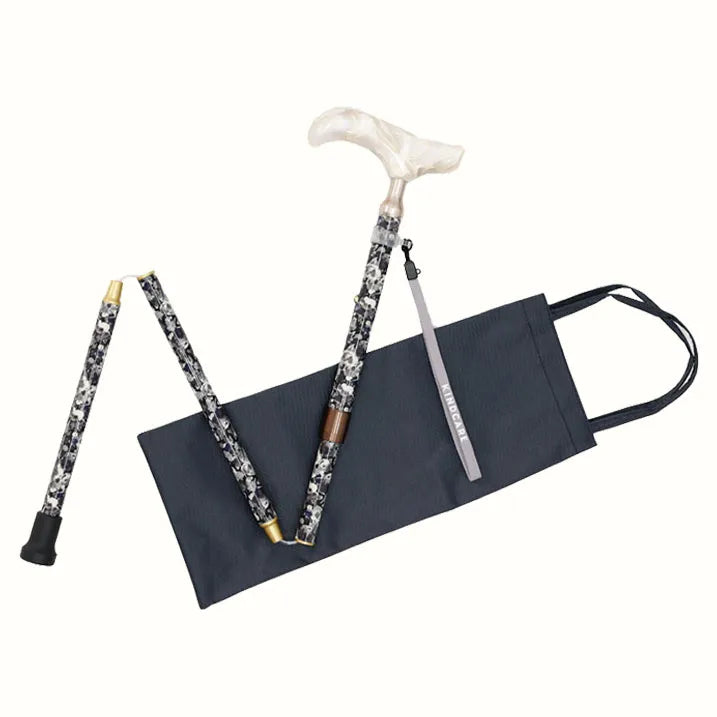 【伸縮&折りたたみ・総柄】SLTステッキ リバティプリント スリムネック Leila