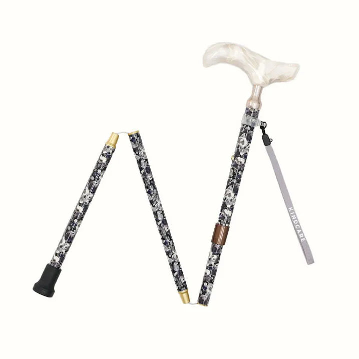 【伸縮&折りたたみ・総柄】SLTステッキ リバティプリント スリムネック Leila