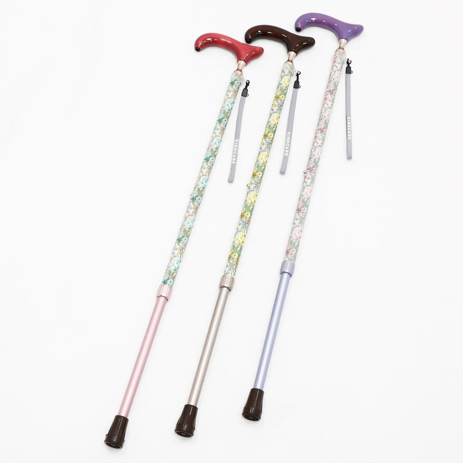 【伸縮】リバティ x カラー 伸縮カラーハンドルステッキ