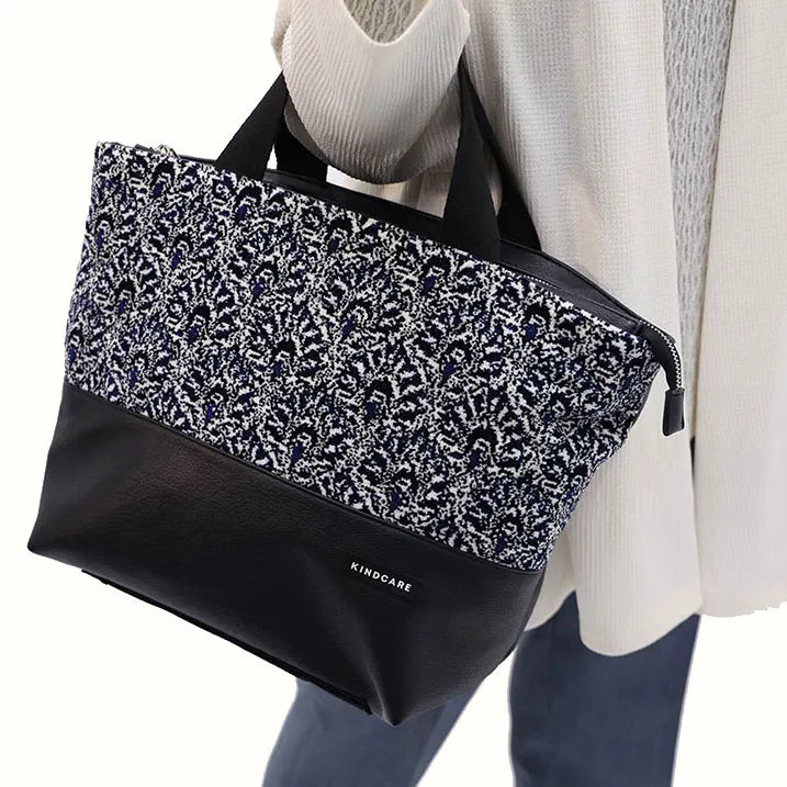 【上品な佇まい】シェニール織トート付き 横押しカート