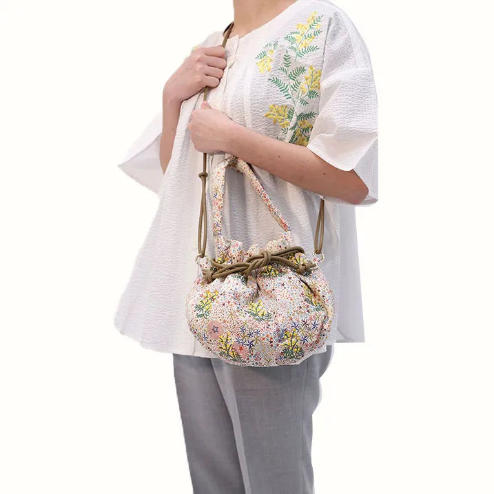 リバティプリント刺繍Bag