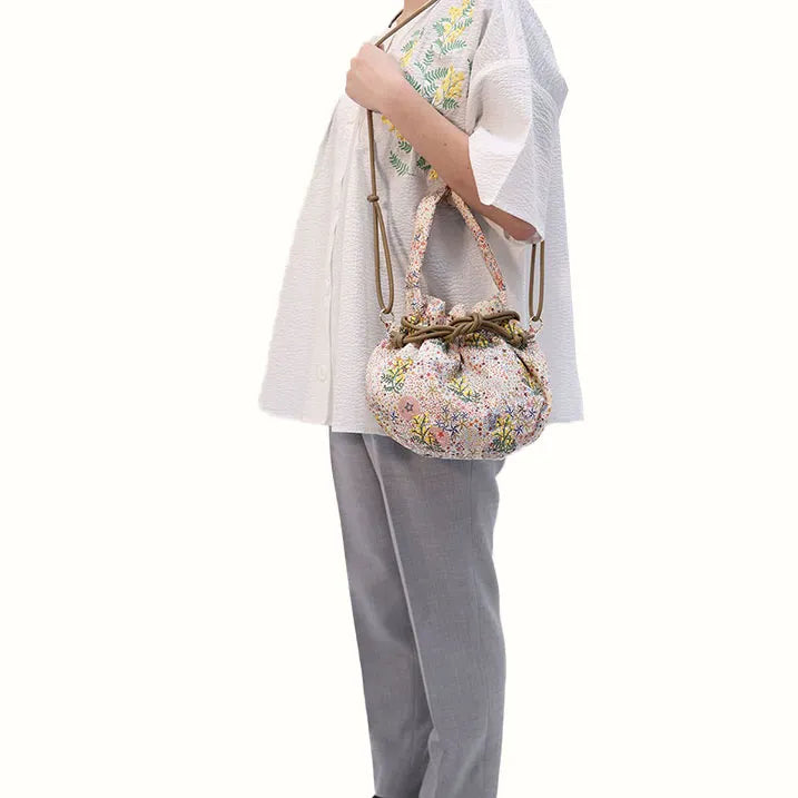 リバティプリント刺繍Bag