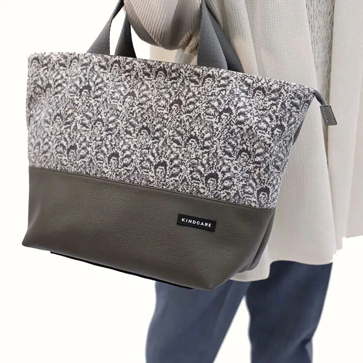 【上品な佇まい】シェニール織トート付き 横押しカート