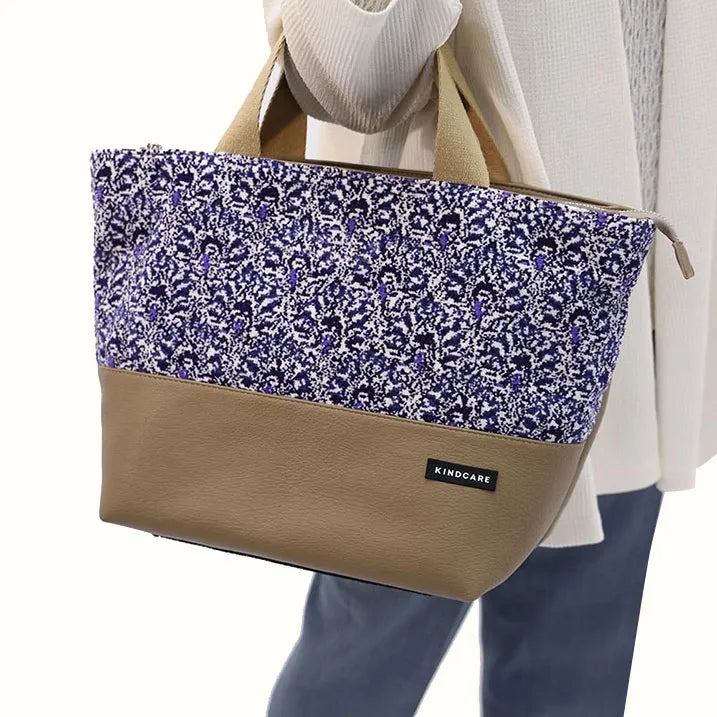 【上品な佇まい】シェニール織トート付き 横押しカート