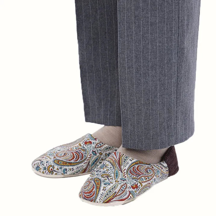 Liberty print slippers (size L)