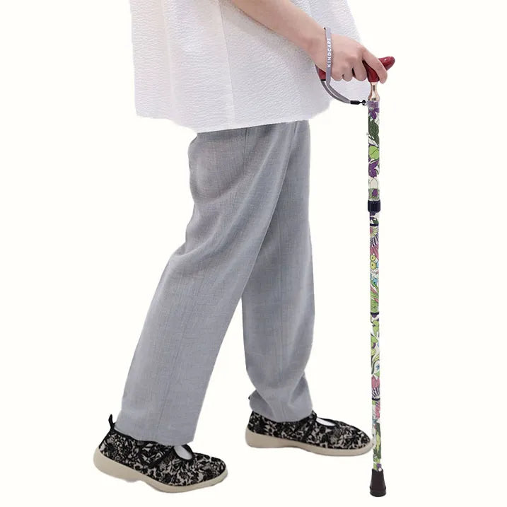【伸縮&折りたたみ・総柄】LIBERTY 折畳ステッキ Emerald Garden