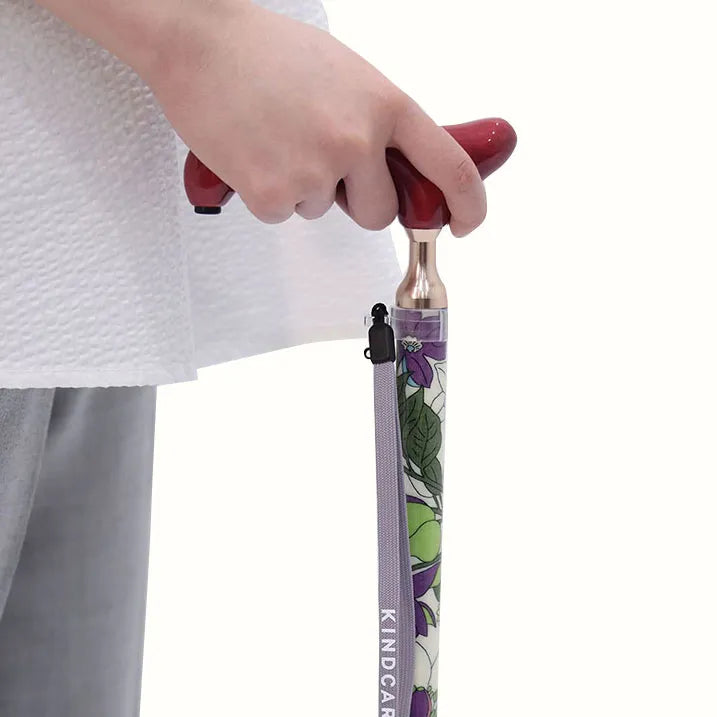 【伸縮&折りたたみ・総柄】LIBERTY 折畳ステッキ Emerald Garden