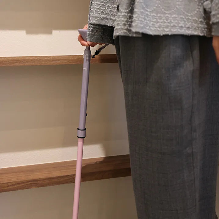 【超軽量の155g・伸縮】2トーン カーボン伸縮ステッキ