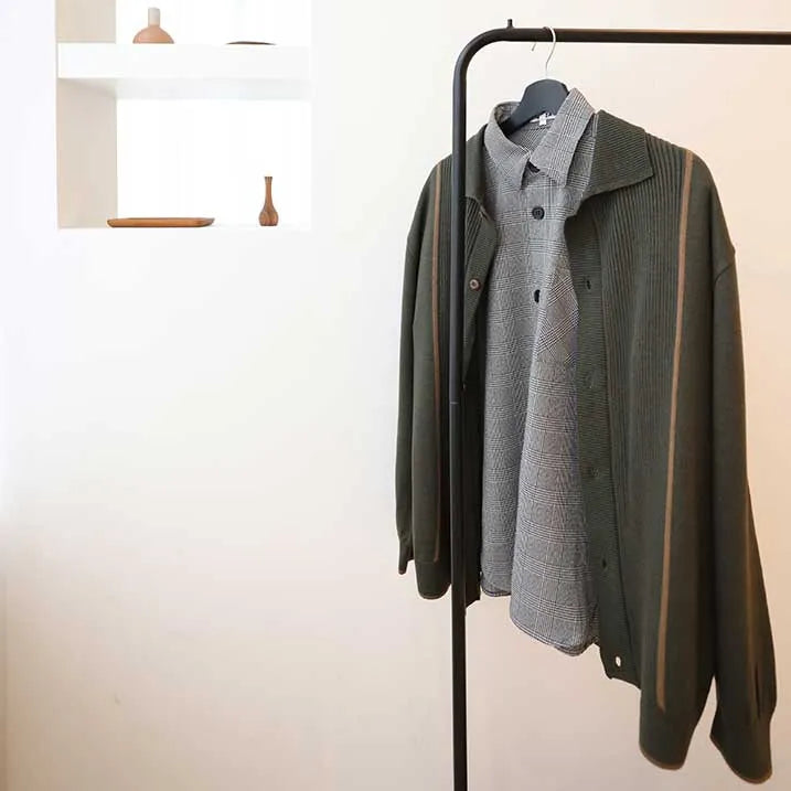 【ラクな着心地 x お手入れ楽々】グレンチェックシャツ