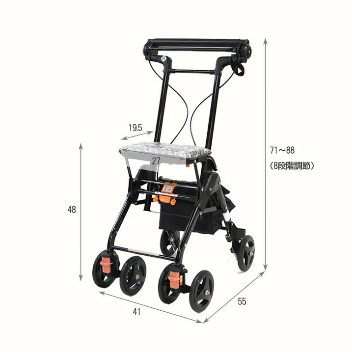 軽快KウォーカーII W リバティプリント ネイビー