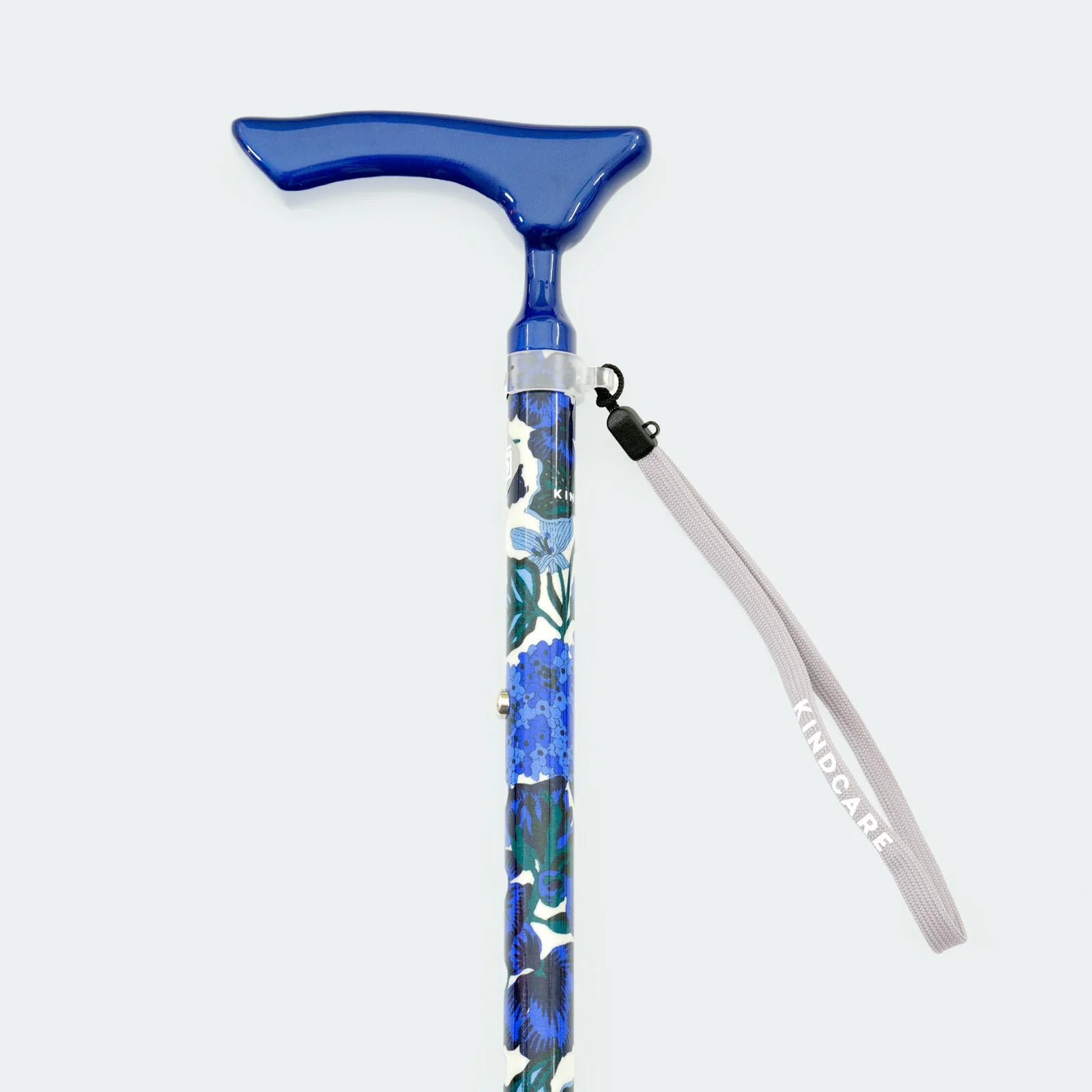 【超軽量の160g・伸縮・上柄】カーボン伸縮ステッキ リバティプリント Edna