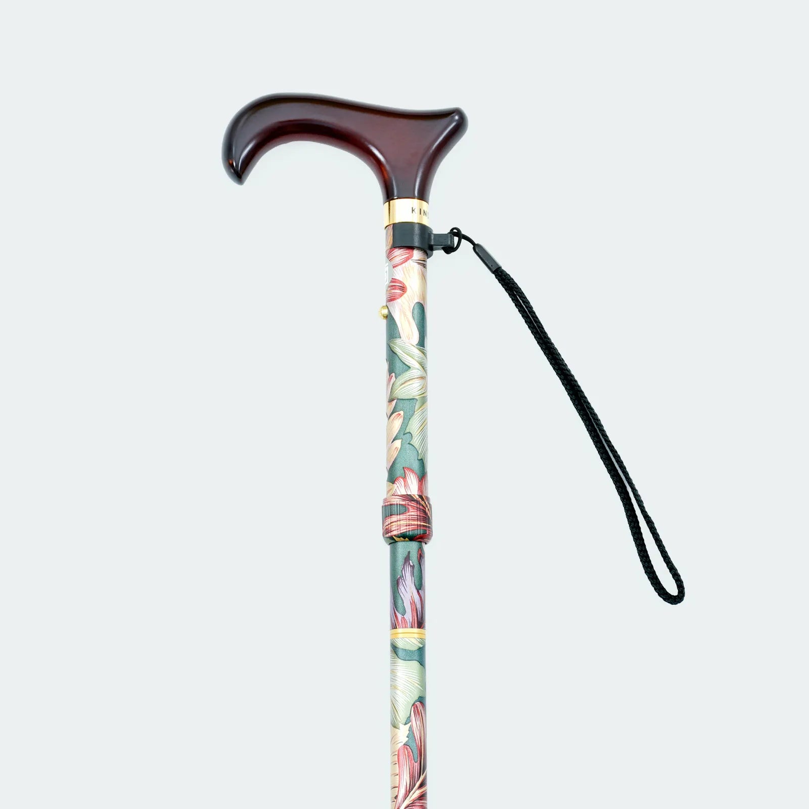 【伸縮&折りたたみ・総柄】SLTステッキ アルミ リーフ柄
