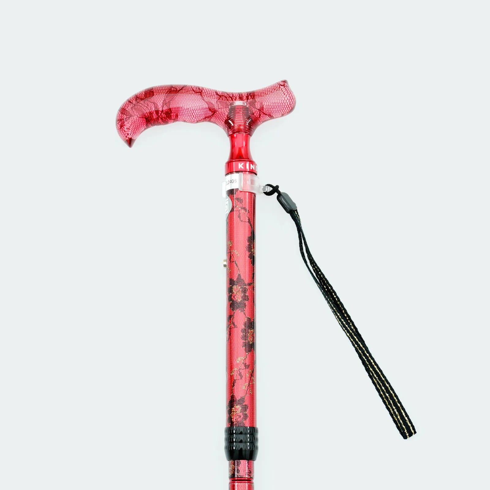 【伸縮&折りたたみ・レース】エレガントステッキ レース花柄