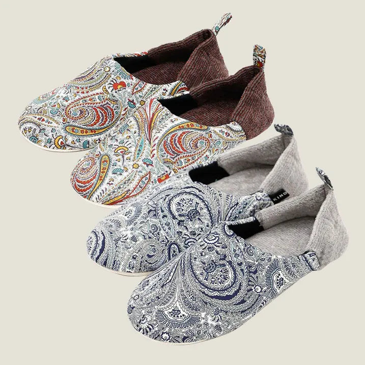 Liberty print slippers (size L)
