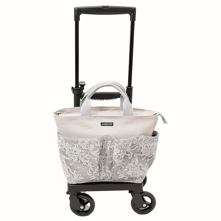 【エレガントな存在感】レースポケットトート 横押カート