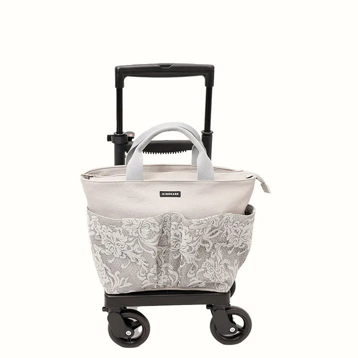 【エレガントな存在感】レースポケットトート 横押カート