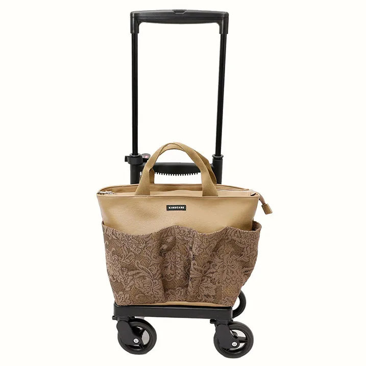 【エレガントな存在感】レースポケットトート 横押カート