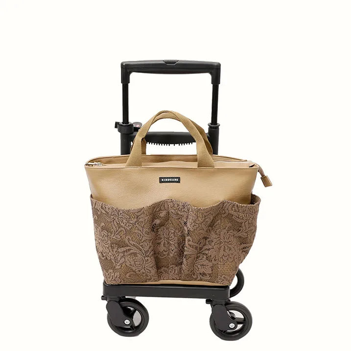 【エレガントな存在感】レースポケットトート 横押カート