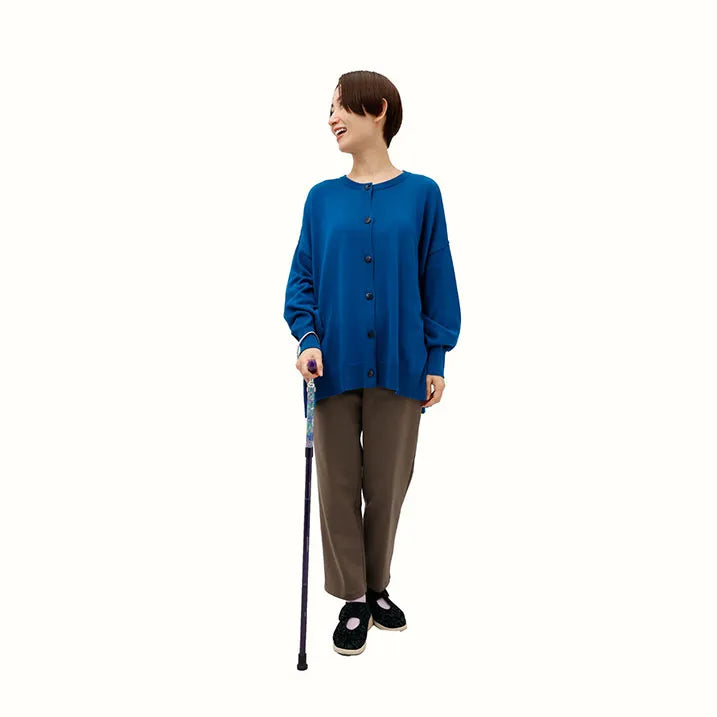 【伸縮&折りたたみ・上柄】SLTステッキ リバティプリント×カラー スリムネック Ciara