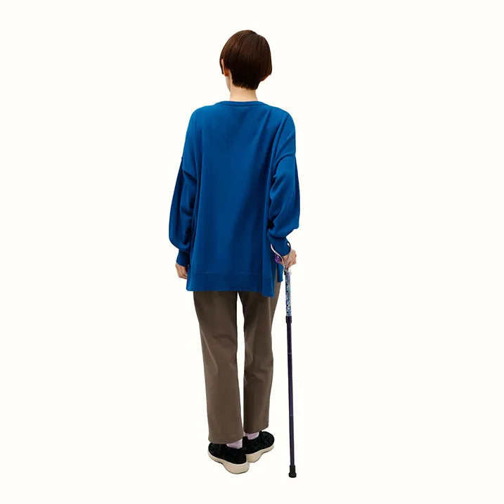 【伸縮&折りたたみ・上柄】SLTステッキ リバティプリント×カラー スリムネック Ciara