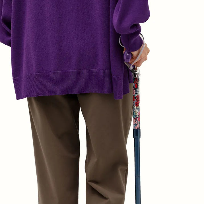 【伸縮&折りたたみ・上柄】SLTステッキ リバティプリント×カラー スリムネック Ciara