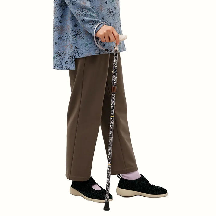 【伸縮&折りたたみ・総柄】SLTステッキ リバティプリント スリムネック Leila