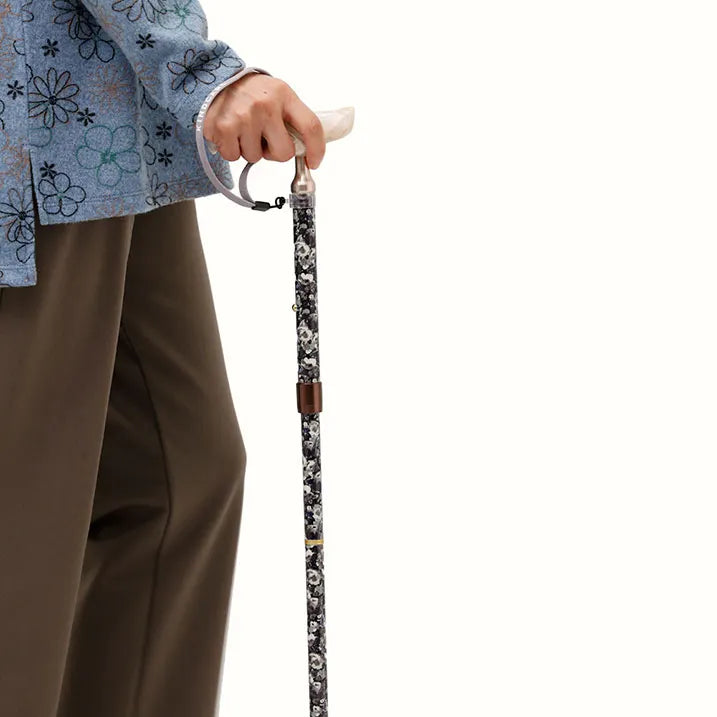 【伸縮&折りたたみ・総柄】SLTステッキ リバティプリント スリムネック Leila