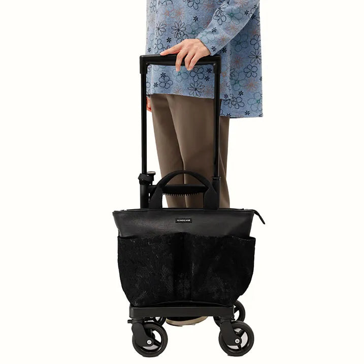 【エレガントな存在感】レースポケットトート 横押カート