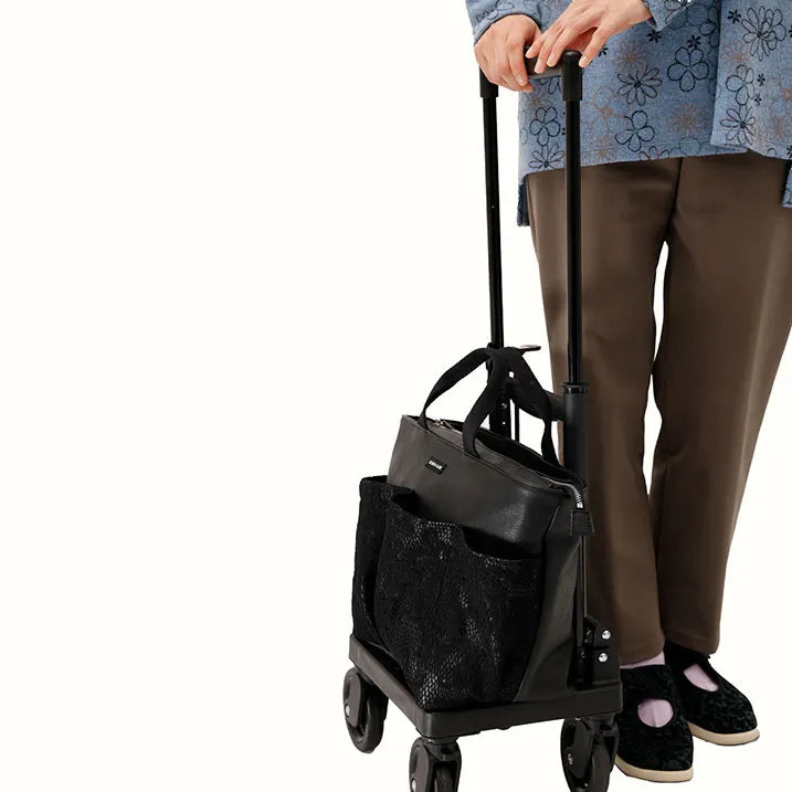 【エレガントな存在感】レースポケットトート 横押カート