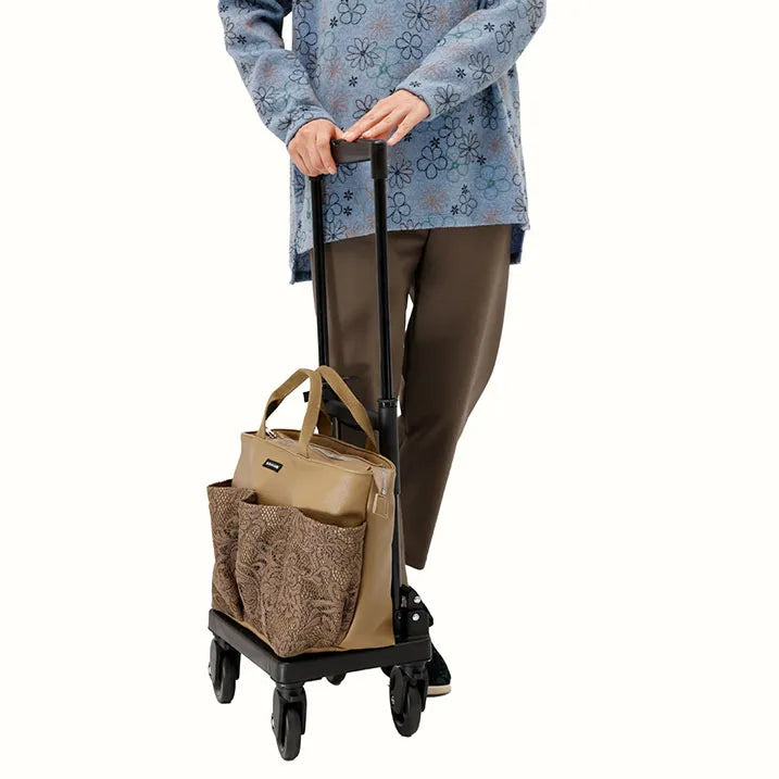 【エレガントな存在感】レースポケットトート 横押カート