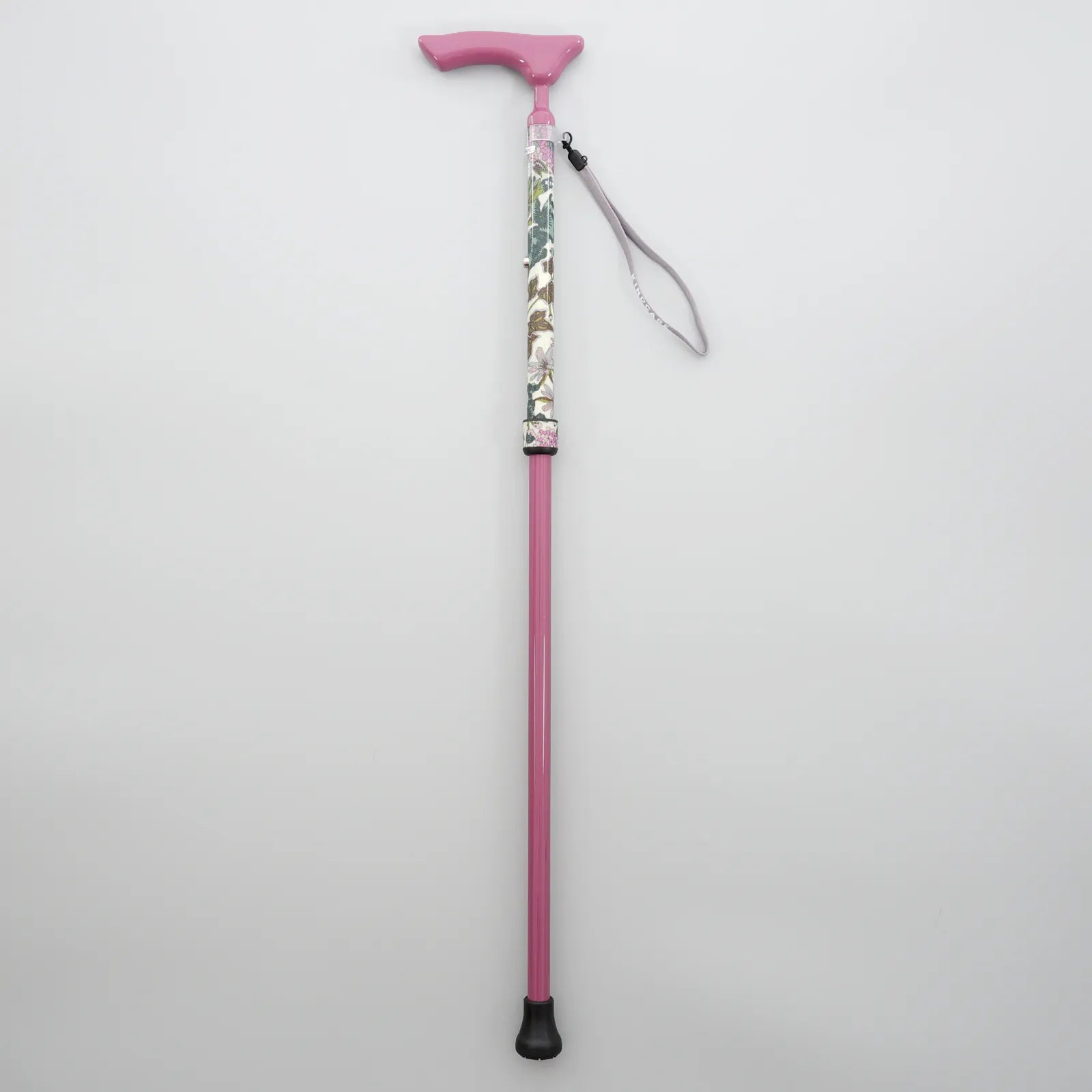 【超軽量の160g・伸縮・上柄】カーボン伸縮ステッキ リバティプリント Edna