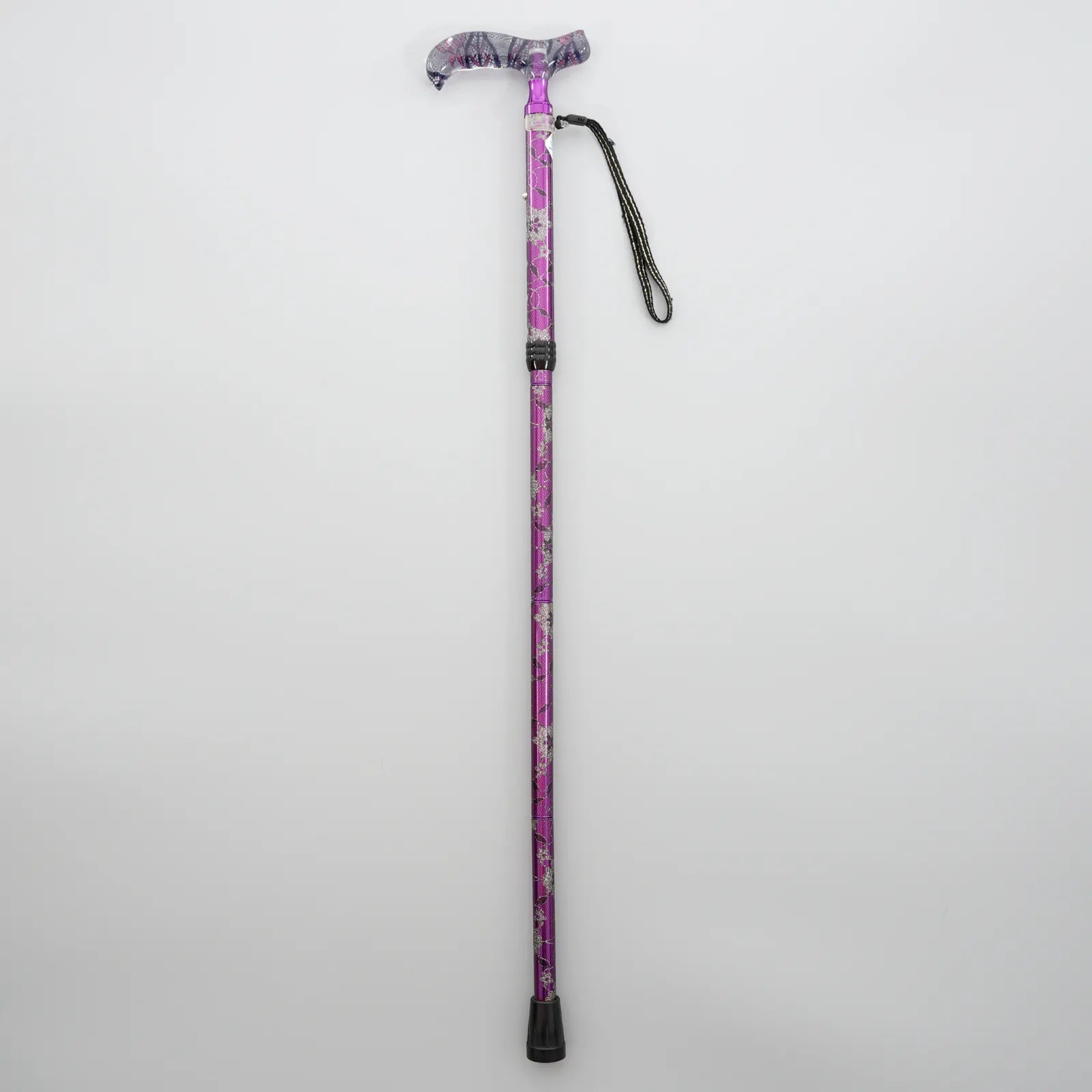 【伸縮&折りたたみ・レース】エレガントステッキ レース花柄