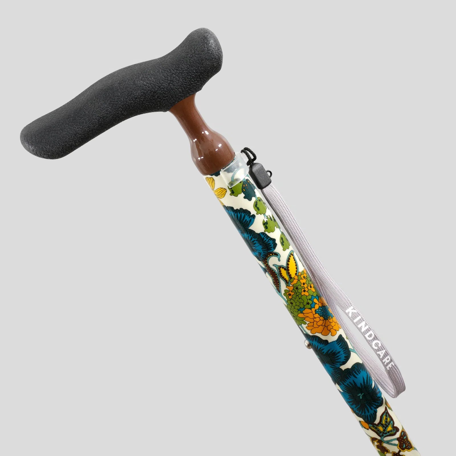 【自立・伸縮・可動式】4点オペレーションステッキ リバティプリント Edna