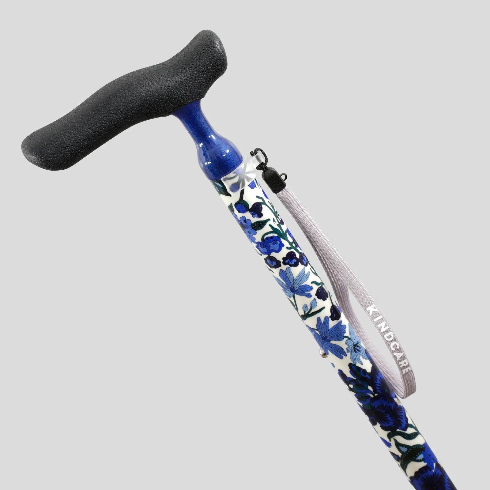 【自立・伸縮・可動式】4点オペレーションステッキ リバティプリント Edna