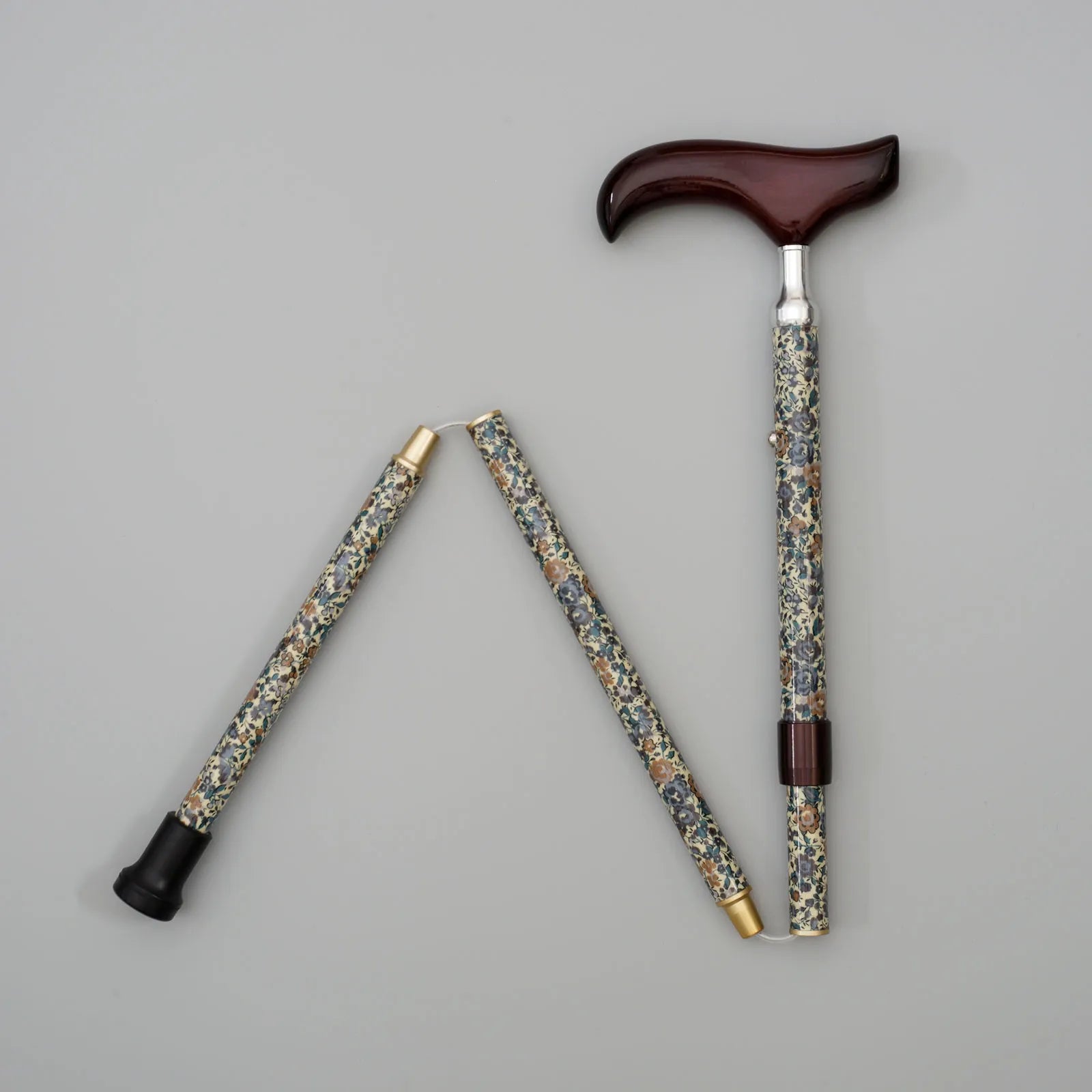 【伸縮&折りたたみ・総柄】SLT折りたたみステッキ リバティプリント Emma and Gorgina