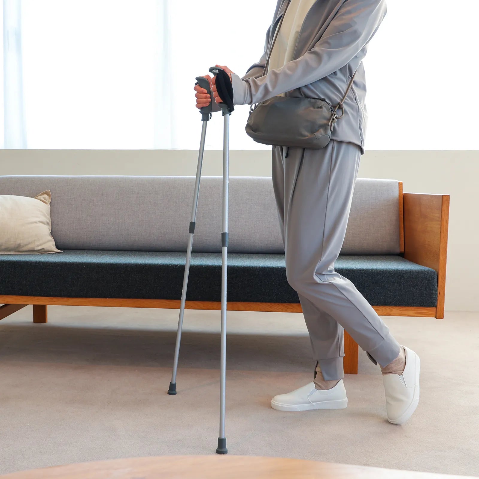 【伸縮・無地】Matte finishウォーキングポール