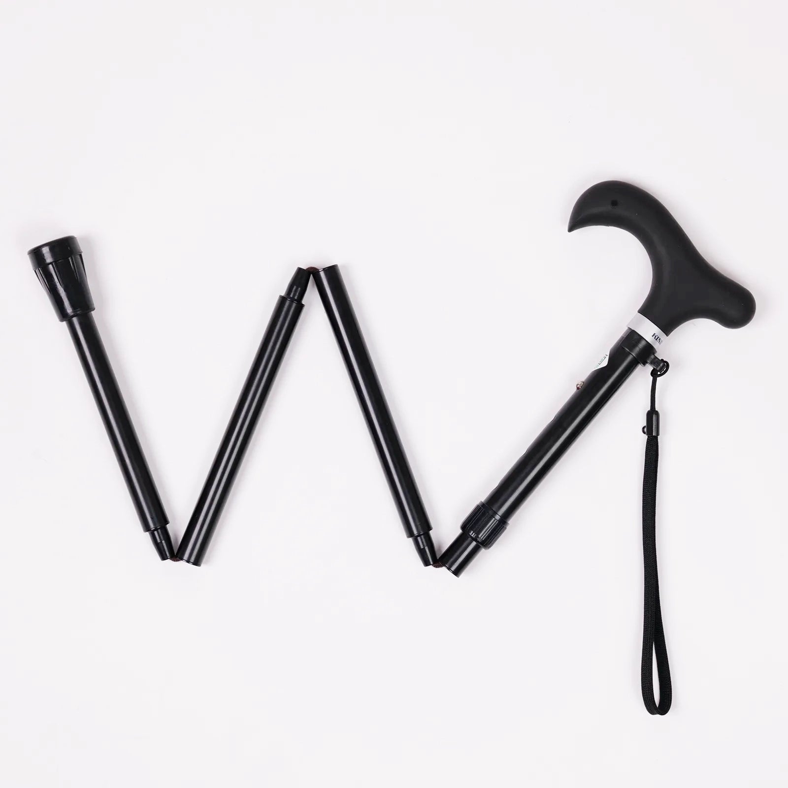 【伸縮&折りたたみ・無地】とってもステッキ やわらかグリップ 伸縮折りたたみ