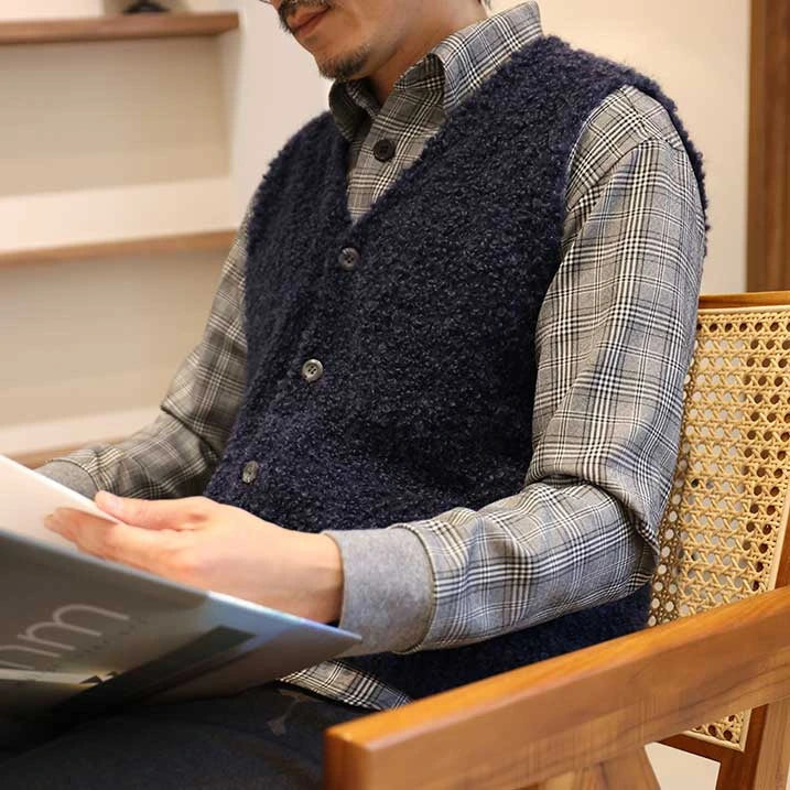 【タンブル乾燥◎・ラクな着心地 x きちんと見え】薄手チェックシャツ