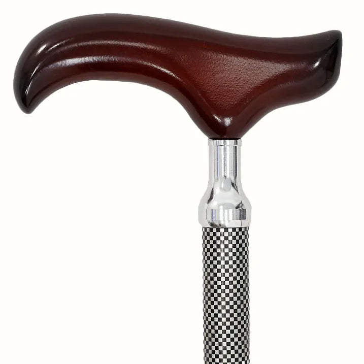 【伸縮&折りたたみ】SLTステッキ アルミ格子柄