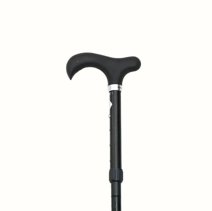 【伸縮&折りたたみ・無地】とってもステッキ やわらかグリップ 伸縮折りたたみ