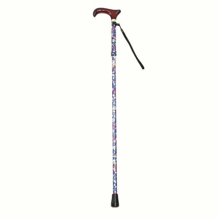 【伸縮&折りたたみ・総柄】SLTステッキ アルミ 苺柄