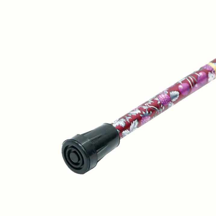 【伸縮&折りたたみ・総柄】SLTステッキ アルミ 苺柄