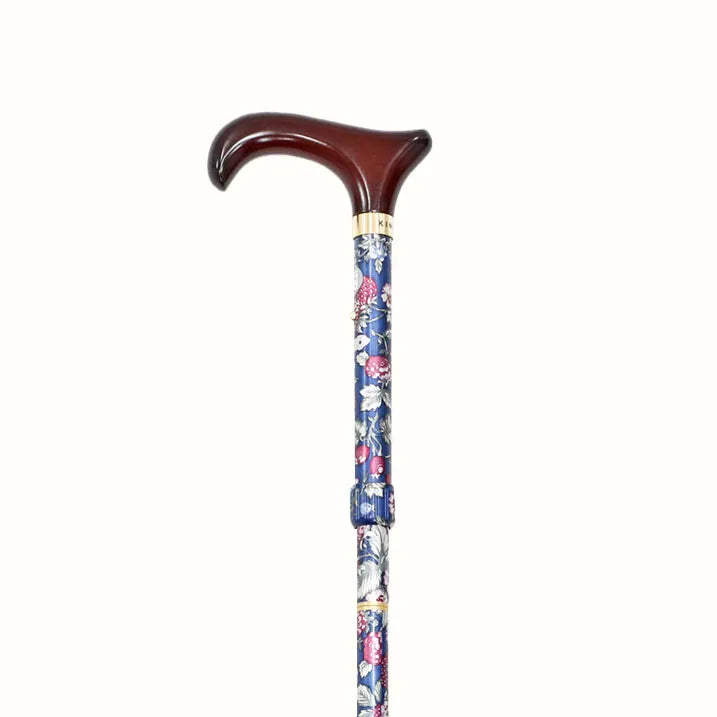 【伸縮&折りたたみ・総柄】SLTステッキ アルミ 苺柄